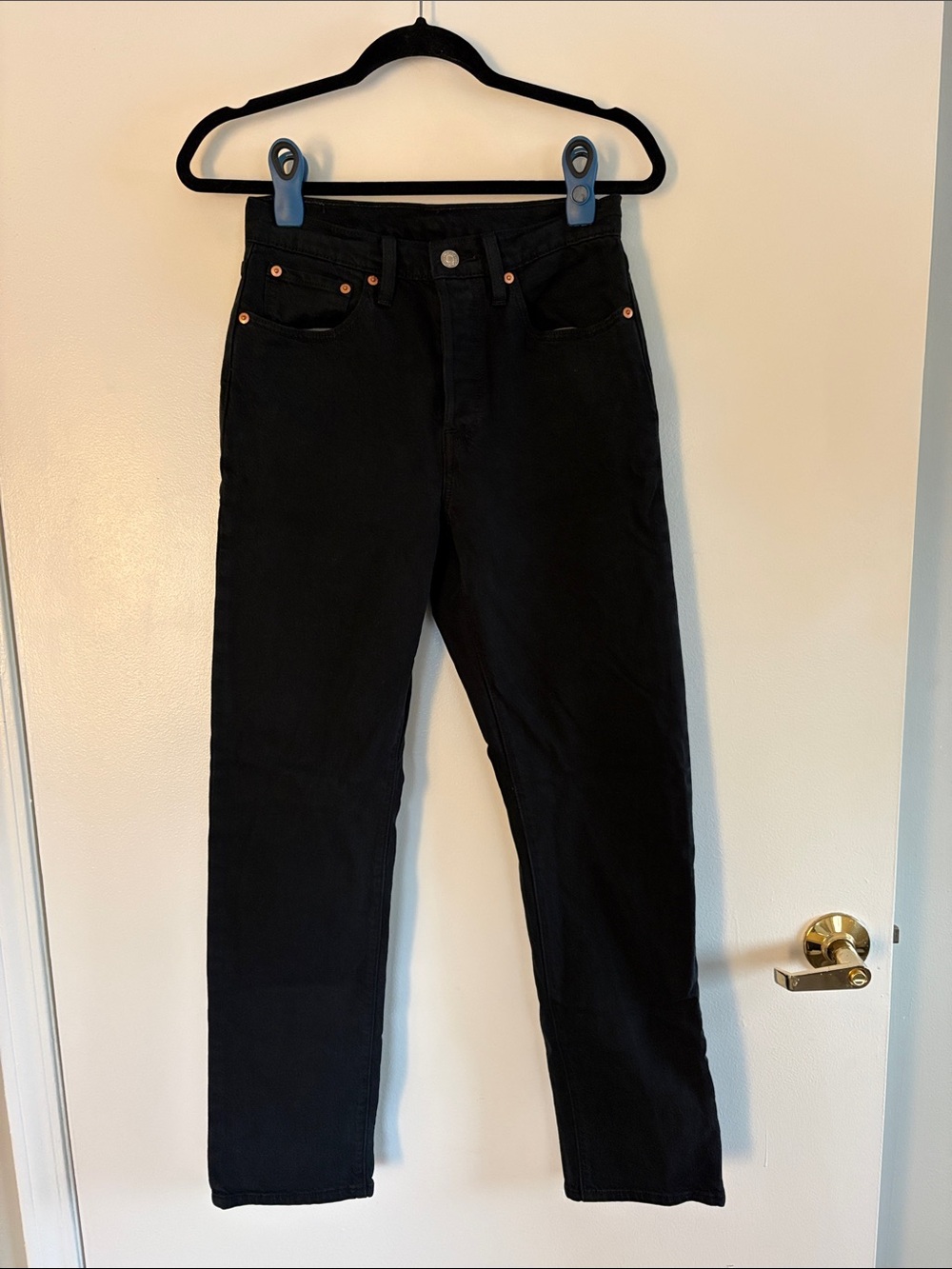 Levi's Women's 501 Straight-Leg Black Jeans